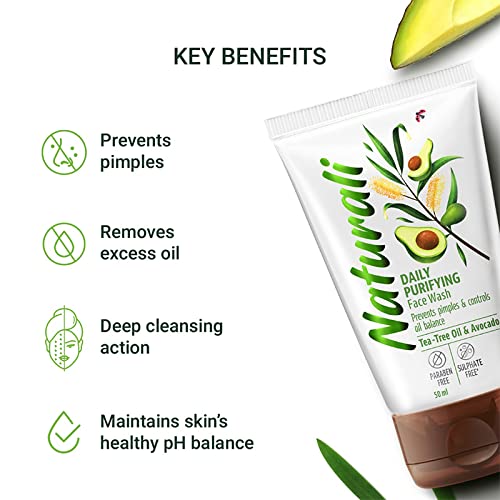 Naturali Daily Purifying Face Wash |Pack of 1| 50ml 2 Naturali Daily Purifying Face Wash |Pack of 1| 50ml - Image 2