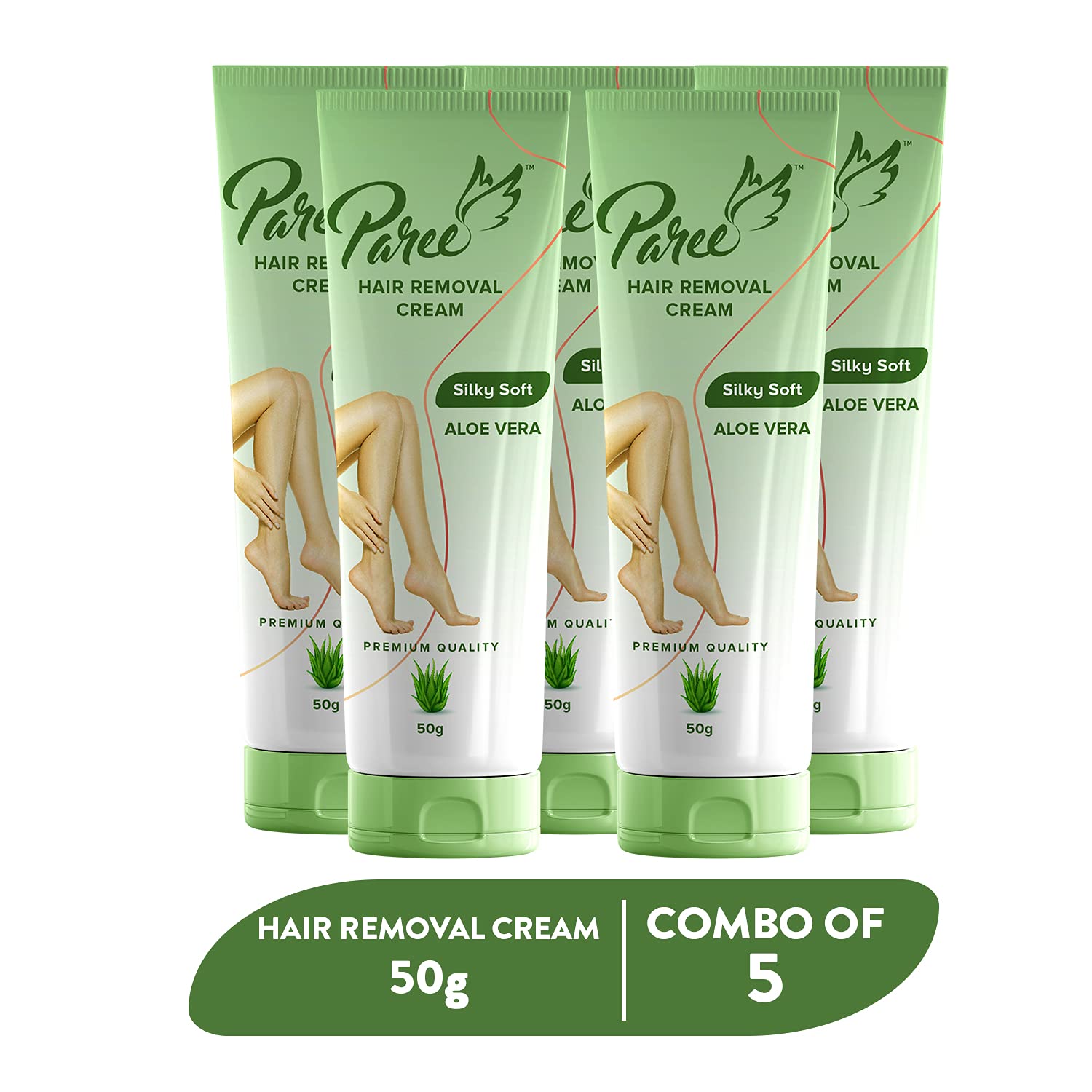 Paree Hair Removal Cream for Women Pack of 5 (50g) 1 Paree Hair Removal Cream for Women Pack of 5 (50g)