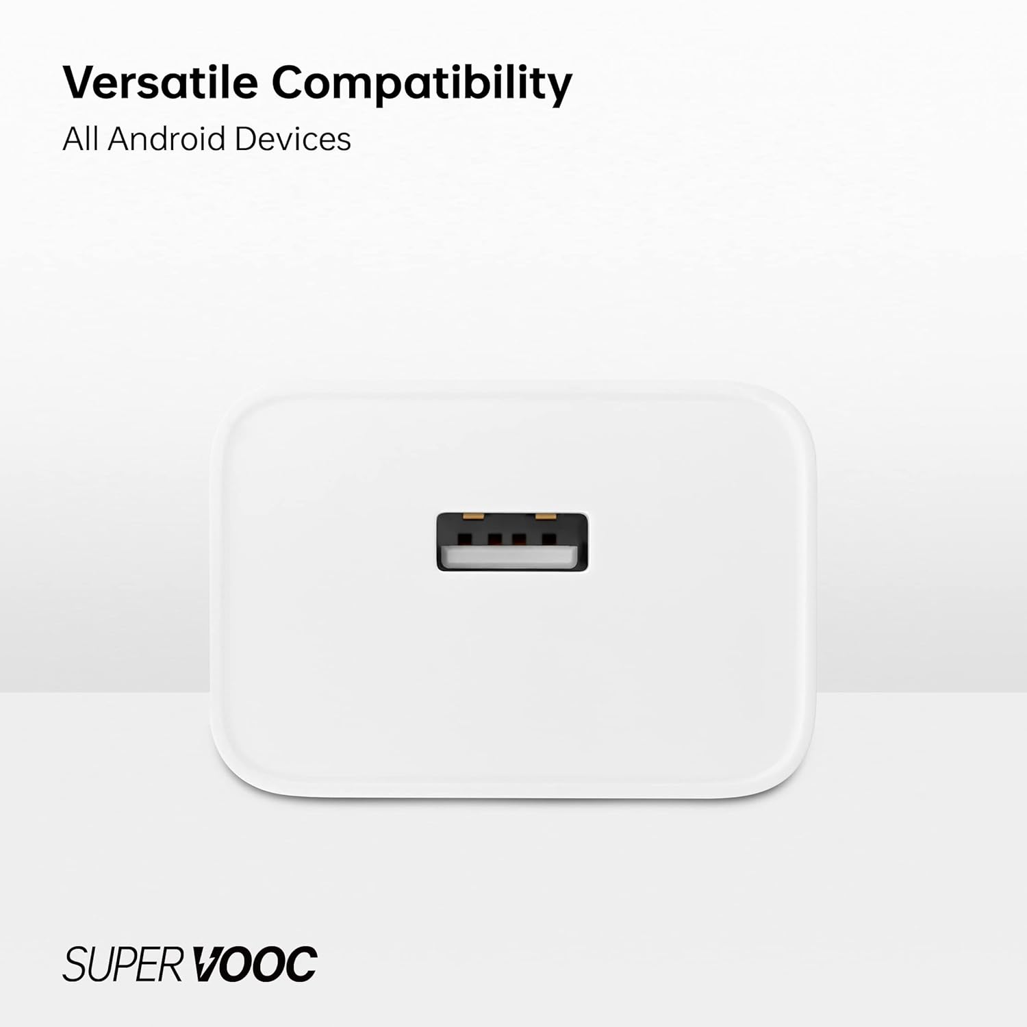 Original 33W SUPERVOOC Fast Charger, Single Port,BIS Certified, Universal Compatibility (Cable Not Included, White) 3 Original 33W SUPERVOOC Fast Charger, Single Port,BIS Certified, Universal Compatibility (Cable Not Included, White) - Image 3