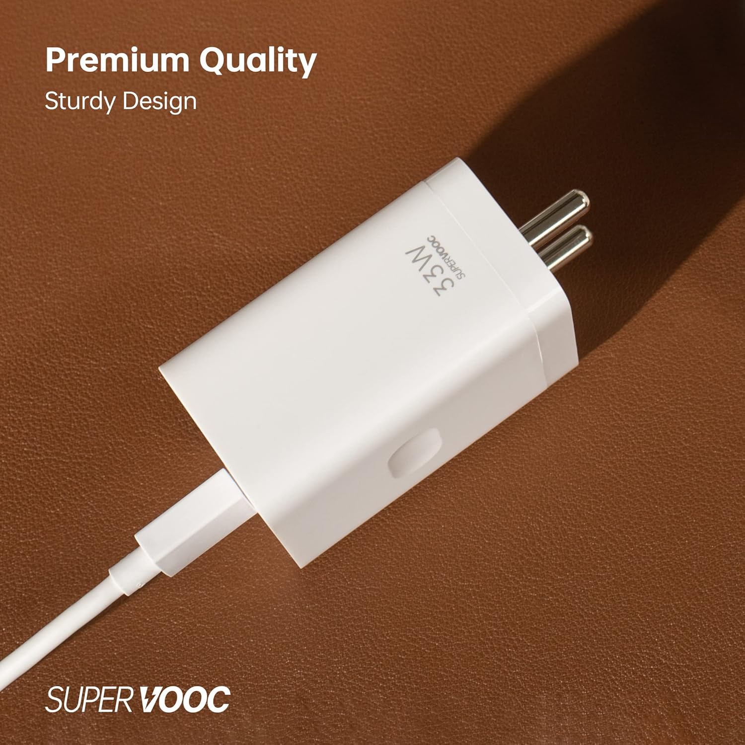 Original 33W SUPERVOOC Fast Charger, Single Port,BIS Certified, Universal Compatibility (Cable Not Included, White) 4 Original 33W SUPERVOOC Fast Charger, Single Port,BIS Certified, Universal Compatibility (Cable Not Included, White) - Image 4