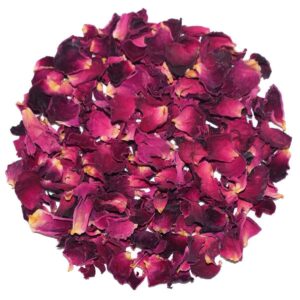 dried red rose petals, edible rose petals, dried rose petals India, organic rose petals, rose petals for tea, rose petals for skincare, natural rose petals, bulk dried rose petals, premium rose petals India, red rose petals dried